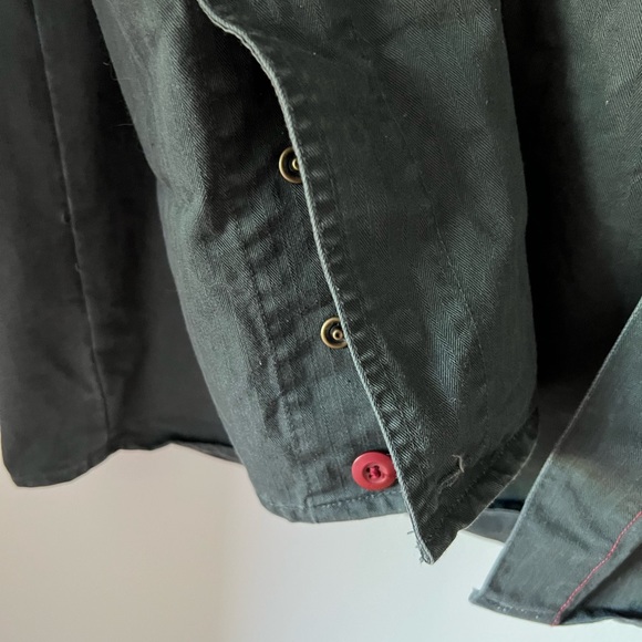 DC Army Green Shirt Jacket Size XL - Picture 8 of 11